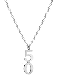 Marie Todd Milestone "50" Sterling Silver Necklace