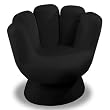 Lumisource Upholstered CHR-MITTMINI-BK Mini Mitt Chair - Black