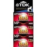 TDK 3-Pack of 120 Minute 8MM Tapes (P6-120MP)