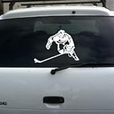Ice Hockey Player Vinyl Decal big