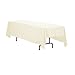 LinenTablecloth 70 x 120-Inch Rectangular Polyester Tablecloth Ivory