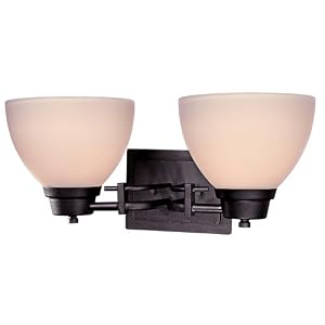 Minka Lavery Iconic 6862-66 Small Glass Reversible 2-LT 200w (7H x 16W) Vanity Lighting in... by 