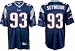 Richard Seymour New England Patriots #93 Authentic Reebok NFL Football Jersey (Blue)