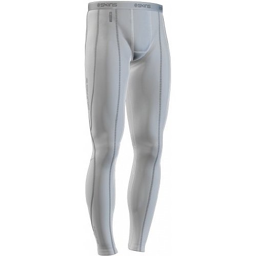 External hard drive:SKINS Ice Long Tight - Men's White/Silver, M