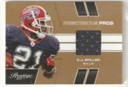 2011 Prestige Prestigious Pros Materials Gold #7 C.J. Spiller - Buffalo Bills (Piece of Authentic Jersey - Serial #d to 50) (Football Cards)