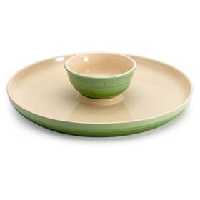 Le Creuset Stoneware 2-Piece Hors d'Oeuvre Set, Kiwi by Le Creuset
