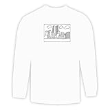 Long Sleeve T-shirt with "twin towers", buildings, "black and white", cityscape, "World Trade Center", architecture, construction, structure, "New York City"