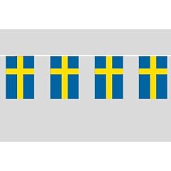 Party-Flaggenkette : Schweden L�nge ca.: 20,20m