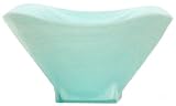 Colorful Art Glass Green Large Square Bowl 11 1/2"D, 5 1/2"H