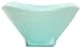 Colorful Art Glass Green Large Square Bowl 11 1/2"D, 5 1/2"H