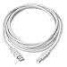 USB 2.0 Cable, A Male To B Male, Beige, 6ft