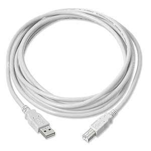 Electronics: USB 2.0 Cable, A Male To B Male, Beige, 6ft