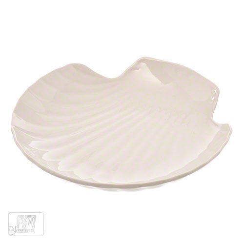 Browne Foodservice 564008 Unique Porcelain Baking Shell Dish, 6-Inch