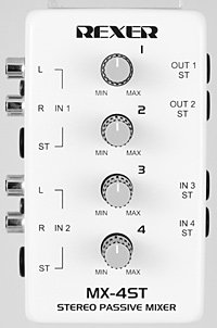 REXER MX-4ST STEREO PASSIVE MIXER 4CH�ޥ������ߥ�����