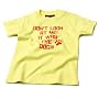 Don't look at me! It was the dog Funny Baby Tee Shirt, punky yellow, 0-6 months