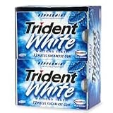Trident White Peppermint Sugarless Gum - 12 X 12 Pack