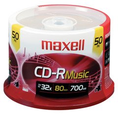 MAXELL CD-R 80 MUSIC 50 PACK