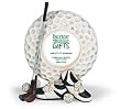 Golf Ball Picture Frame w/ Clubs & Shoes