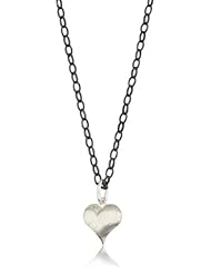 Erica Molinari "Renaissance" Sterling Silver Large Puff Heart Charm Necklace