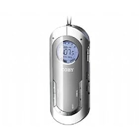 COBY DIG. AM FM RADIO w NECK STRAP - SILVER by Coby