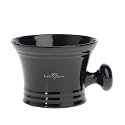Black Porcelain Shaving Soap Bowl With Handle Rn46