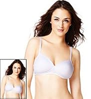 2 Pack Cotton Rich Padded T-Shirt AA-D Bras