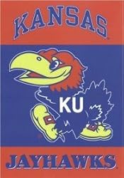 Kansas Jayhawks Double-Sided 28"x40" Banner - College Athletics Sports Merchandise