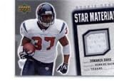 2006 Upper Deck Rookie Debut Star Materials Silver #SMDD Domanick Davis - Houston Texans (Piece of Authentic Game-Worn Jersey ) (Football Cards)