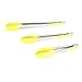 Prepology 3-Piece BBQ Kitchen Tong Set with Silicone Accents and Locking Feature (YELLOW)