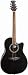 Applause AE128-5 Super Shallow Acoustic-Electric Guitar, Black