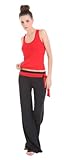 Colorfulworldstore Yoga fitness Workout Sportswear suits 2sets(sexy Long Vest+Pants)