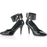Ladies Vanity-434, 4 Pump With Locking Ankle Cuff and Padlocks by Pleaser