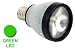 2.5 Watt 110V Green Spotlight LED Light Bulb Nxt Gen Silicon Valley Light Emitting Diode E26/24 Base