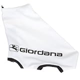 Giordana 2012 Lycra Cycling Shoe Cover with Zipper - White - GI-LYSC-SOLI-WHIT