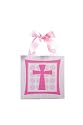 Mud Pie Baby Classic Keepsakes Cross Wall Art, Pink