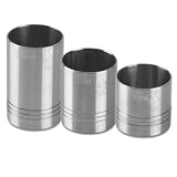 Stainless Steel Thimble Bar Measures 3 Piece Bundle Set | 25ml, 35ml & 50ml | Thimble Measures, Shot Measures, Spirit Measures