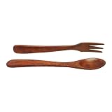 Woodard and Charles 12-Inch Salad Servers, Cherry Finish by Woodard & Charles