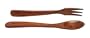 Woodard & Charles 12-Inch Salad Servers, Cherry Finish