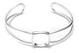 Sterling Silver Open Square Cuff Bracelet