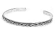 Silver Plain Bangle Bracelet, Size: 5mm