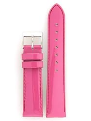 Watch Band Patent Leather Fuscia Pink Ladies Built In Spring Bars