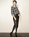 Spiegel Leather Pencil Skirt