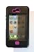 Iphone 4 Case Black Purple Accents Two Touchscreen Scratch Prevention Films by SharkEye Cases