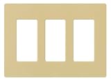 Review Lutron SC-3-GS / Lutron SC-3-GS Claro Three-gang Wallplate Goldstone
