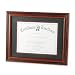 DAX MANUFACTURING INC. / Two-tone walnut/black document frame, desk/wall, 11x14, matted to 8-1/2x11 / DAXN15786ST / Sold as 1 Each / Mfr Part # N15786ST \*/ Two-tone walnut/black document frame, desk/