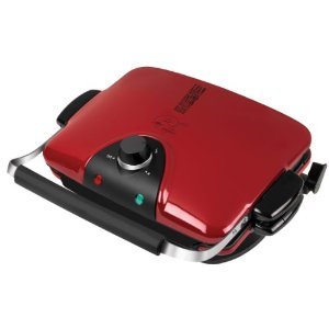 George Foreman GRP94WR The Next Grilleration G4 Nonstick Indoor Grill, Red