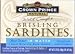 Brisling Sardines in Water, 1 Layer, Low Salt, 3.75 oz. Image