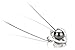 Heart Black 9-10mm AA Quality Freshwater 925 Sterling Silver Pearl Pendant