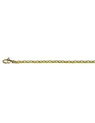 18K Gold Green Cable Silk 2.8mm Necklace 20 Inch