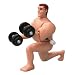 Dumbbell Dwayne Windup Muscle Beach Boys Toy